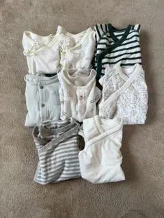 【ユニクロ＆西松屋】ロンパース肌着60サイズ 8枚セット