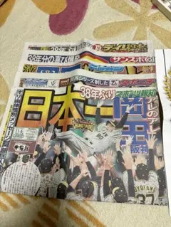 未読阪神タイガース日本一記念関西限定新聞