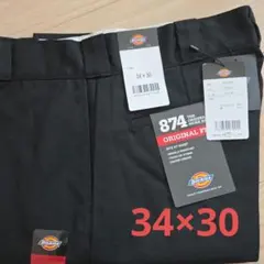 【新品未使用】ディッキーズ874 34x30 ワークパンツ ブラック