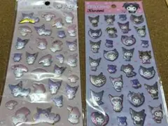 マイメロ　クロミ　ぷくっとシール