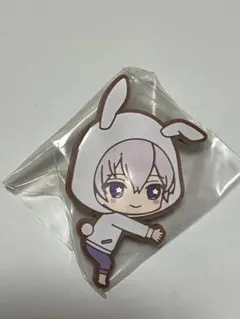 【アイナナ】 逢坂壮五 ぴたきゅん ラバークリップ 【白うさぎパーカー】