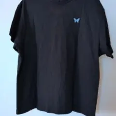 WHO'S WHO 半袖 Tシャツ ブラック バタフライ刺繍のサムネイル