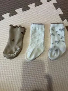 ベビー花柄靴下セット 3足