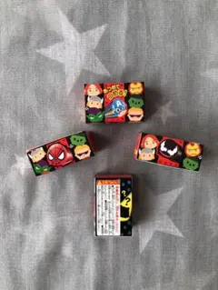 【新品】(6種類）ぷっちょ マーベルツムツム ラバーフィギュア