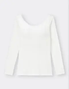 新品GU スタイルヒートブラフィールリブレースT(長袖)