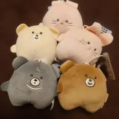 ころまるさん ぬいぐるみマスコット 5点セット