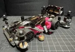 ミニ四駆 MSスギヤマ式フレキ V字カット 前後1軸ATスラダン アンカー