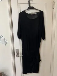 DKNY 半袖 ワンピース ブラック Sサイズのサムネイル