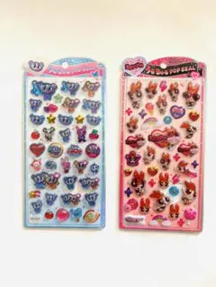 【正規品】うるちゅるポップシール パワーパフガールズ、エンジェルブルー2枚セット