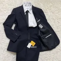 【パンツ未使用】パーソンズフォーメン　ビジネススーツ　ストレッチ　ネイビー　Mのサムネイル