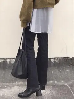 kastane⌇ブラック デニムパンツ