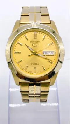 【稼働裏スケ】SEIKO セイコー 自動巻腕時計 7S26-03F0 金メッキ