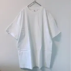 【美品】白Tシャツ Lサイズ 綿100% オーバーサイズ 半袖 無地