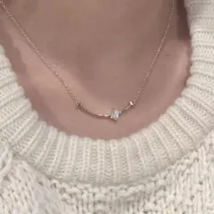 SASSY ANGEL T zirconia necklace [027]のサムネイル