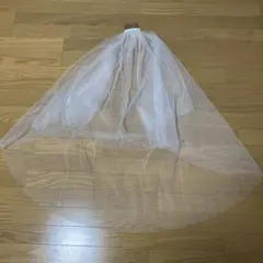 ブライダル ヴェール ミドル丈 オフホワイト コーム付き