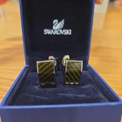 Swarovski カフリンクス シルバー