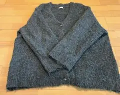 深緑ニットカーディガン