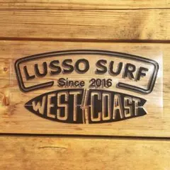 正規品☆LUSSO SURF 防水ステッカー　ブラック☆ロンハーマンのサムネイル