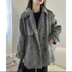 シャギーコート ピーコート