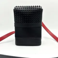 美品 クリスチャンルブタン ショルダーバッグ ベンチリポーター スタッズ 黒