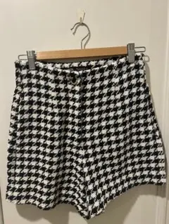 ZARA 千鳥柄ショートパンツ Mサイズ