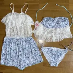 新品　Angel Luna 花柄 水着セット　Mサイズ