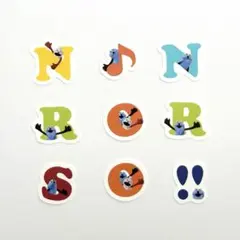 スシロー パペットスンスン コラボピック アルファベット 9枚セット