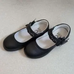 [新品、未使用]　18.5センチ　フォーマル靴　リボンストラップ付き