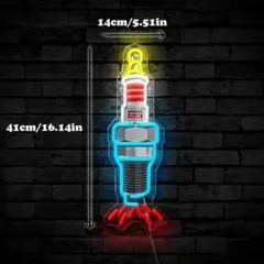 Newネオン祭セール 在庫限スパークプラグガレージ LEDネオンサインお買い得i