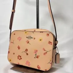 極美品】COACH コーチ 限定デザイン人気カメラバッグ フローラルボウ
