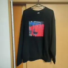 ​極美品 カウズ アンディウォーホル スウェット ユニクロ 黒 XL