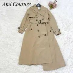 ✨美品✨アンドクチュール　トレンチコート　アシンメトリー　ベージュ　サイズ38