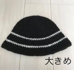 ハンドメイド バケットハット クラッシャーハット クロシェハット ニット帽 韓国