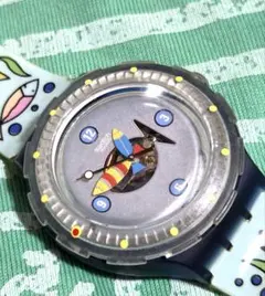 D6691 スウォッチ　スキューバ　お魚モデル　新品電池のサムネイル