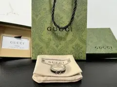 GUCCI 新品同様 シルバー925 ロゴリング