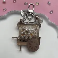 45 レジン　シャカシャカキーホルダー　シェイカー 大人　花屋　秋