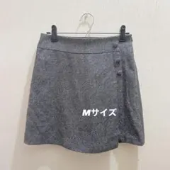 韓国 スカート キュロット パンツ グレー