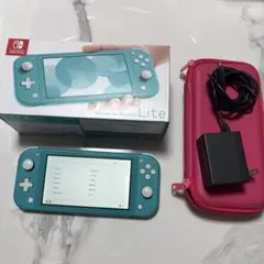 Nintendo Switch Lite ターコイズ　本体+ACアダプタ+ケース