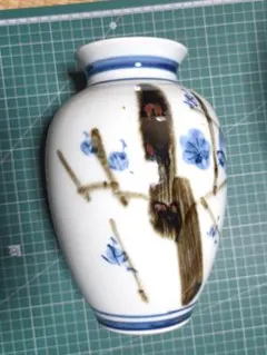 希少】有田焼 宮内庁御用達 深川製磁 南蛮船 南蛮渡来船 花瓶 28cm