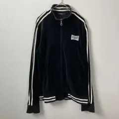 478 バーバリーブラックレーベル トラックジャケット ベロア 黒 ホースロゴ