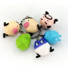 当時物 初代 たまごっち マスコット ボールチェーン フィギュア 6個セット