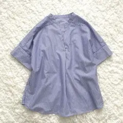 グリーンレーベルリラクシング ストライプ ブラウス プルオーバー