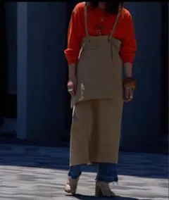 限定お値下げ　oll kyoto POKET WIND APRON / ベージュ