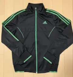 adidas ブラック グリーン ジャージ