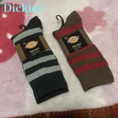 Dickies ディッキーズ ボーダーソックス 2足 未使用　25〜27cm
