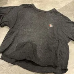 Champion クロップドTシャツ ダークグレー