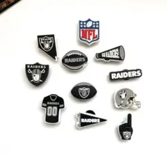 NFLアメフトジビッツ　ラスベガスレイダースアメフトアクセサリー　11個