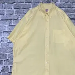 ブルックスブラザーズ半袖シャツ！イエローL 0916