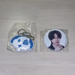 INI 藤牧京介 XQUARE カプセルトイ イラストキーホルダー ミニ缶バッジ