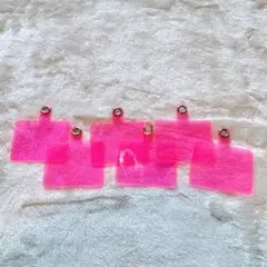 スマホ タグパッチ ストラップ パッチ 6枚入り ピンク ストラップホルダー